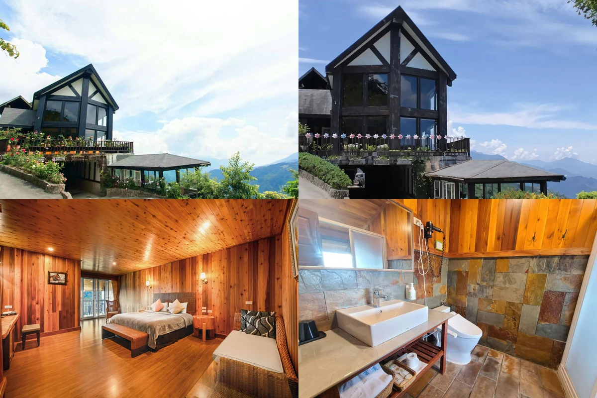 Top Cloud exterior, D2A balcony double room and bathroom example